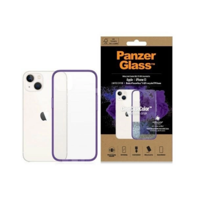 PanzerGlass Mobilskal till iPhone 13/14/15 Antibacterial - Transparent/Lila