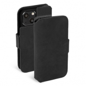 Krusell iPhone 13 Plånboksfodral Äkta Läder - Svart