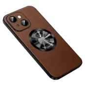 SULADA iPhone 13 Skal i PU Läder med MagSafe - Brun 6.1 tum