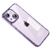 SULADA iPhone 13 Skal Tempererat Glas + Glitter TPU Ram Lila