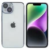X-LEVEL Mobilskal till iPhone 13 TPU+PC Blå med Kameralinsskydd