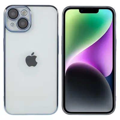 X-LEVEL Mobilskal till iPhone 13 TPU+PC Blå med Kameralinsskydd