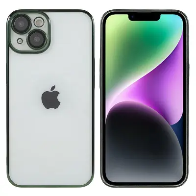 X-LEVEL Mobilskal till iPhone 13 TPU+PC Electroplating Grön