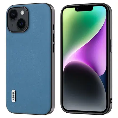 ABEEL iPhone 14 Plus Skal Scratch Resistant Textured Sky Blue