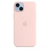Apple iPhone 14 Plus Silikonskal med MagSafe - Chalk Pink