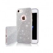Glitter Skal till iPhone 14 Plus Silverfärgad