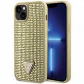 Guess iPhone 14 Plus Mobilskal Rhinestone Triangle - Guld