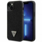 Guess iPhone 14 Plus Mobilskal Rhinestone Triangle - Svart