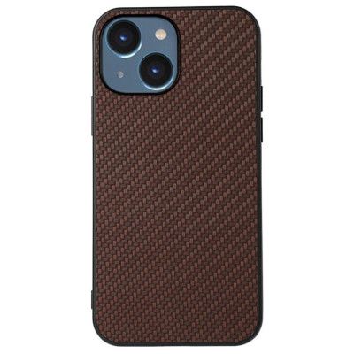 iPhone 14 Plus Skal Carbon Fiber - Brun