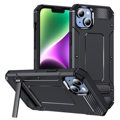 Mobilskal till iPhone 14 Plus Kickstand Shockproof - Svart