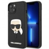 Karl Lagerfeld iPhone 14 Plus Skal 3D Rubber Karl`s Head - Svart