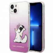 Karl Lagerfeld iPhone 14 Plus Skal Choupette Fun - Rosa