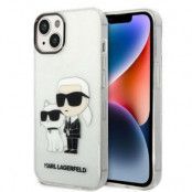 Karl Lagerfeld iPhone 14 Plus Skal IML GLIT NFT Karl & Choupette - Clear