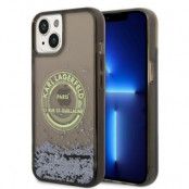 Karl Lagerfeld iPhone 14 Plus Skal Liquid Glitter RSG - Svart