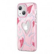 Kingxbar iPhone 14 Plus Skal Heart Star - Pink Heart