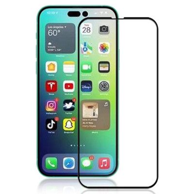 [1-PACK] Härdat Glas Skärmskydd iPhone 14 Pro Max - Svart