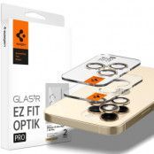 [2-Pack] Spigen iPhone 14 Pro/14 Pro Max Kameralinsskydd i Härdat Glas - Guld