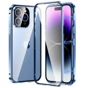 [2in1] iPhone 14 Pro Max Mobilskal Och Härdat glas - Blå