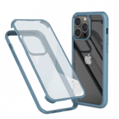 [2in1] iPhone 14 Pro Max Mobilskal Och Härdat Glas Skärmskydd - Blå