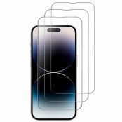 [3-PACK] Härdat Glas Skärmskydd iPhone 14 Pro Max - Clear