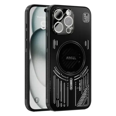 ABEEL Mobilskal till iPhone 14 Pro Max Aluminium + PC + TPU - Svart