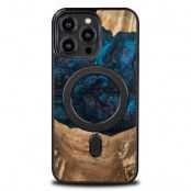 Bewood iPhone 14 Pro Max MagSafe Mobilskal Wood Resin - Blå