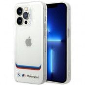 BMW iPhone 14 Pro Max Mobilskal Transparent Center - Vit