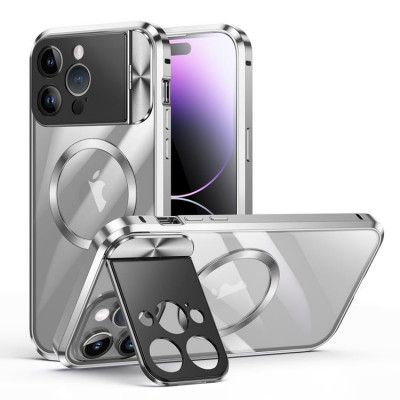 BOOM Mobilskal till iPhone 14 Pro Max Magsafe Metall Frame - Silver