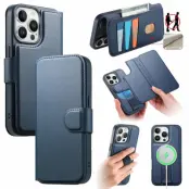 CASENEO iPhone 14 Pro Max Plånboksfodral Konstläder - Blå