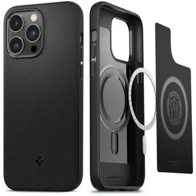 Spigen Armor MagFit (iPhone 14 Pro Max) - Svart