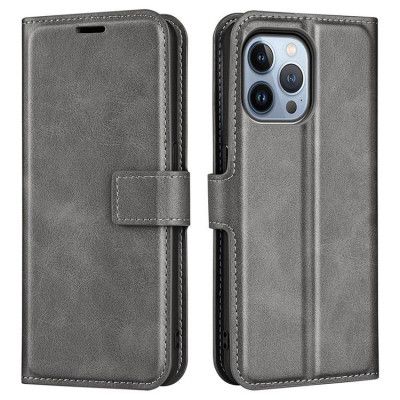 Flip Folio iPhone 14 Pro Max Plånboksfodral - Grå