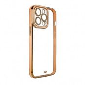 Galaxy A12 Skal Gold Frame - Guld