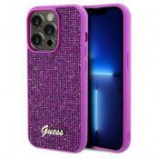 Guess iPhone 14 Pro Max Mobilskal Disco Script Metal - Lila