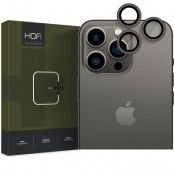 HOFI iPhone 14 Pro /Pro Max Kameralinsskydd i Härdat Glas Camring Pro+ - Svart