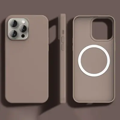 Mobilskal till iPhone 14 Pro Max MagSafe Ultra Thin Silikon (Chestnut Brun)