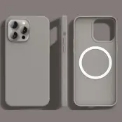 Mobilskal till iPhone 14 Pro Max MagSafe Ultra Thin Silikon (Grå)