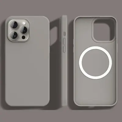 Mobilskal till iPhone 14 Pro Max MagSafe Ultra Thin Silikon (Grå)