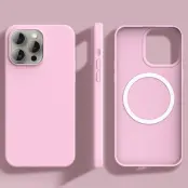 Mobilskal till iPhone 14 Pro Max MagSafe Ultra Thin Silikon (Sakura Rosa)