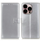 iPhone 14 Pro Max Plånboksfodral Folio Flip - Silver