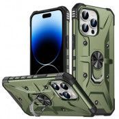 iPhone 14 Pro Max Skal Ringhållare Armor - Army Grön