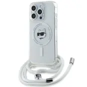 Karl Lagerfeld iPhone 14 Pro Max Mobilskal MagSafe IML Choupette Cord