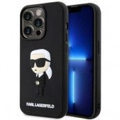 Karl Lagerfeld iPhone 14 Pro Max Mobilskal Rubber Ikonik 3D