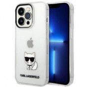 Karl Lagerfeld iPhone 14 Pro Max Skal Transparent Choupette Body