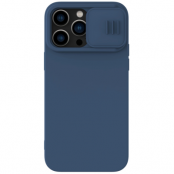 Nillkin iPhone 14 Pro Max Mobilskal CamShield Silky Silikon - Blå