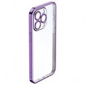 ROCK iPhone 14 Pro Max Skal Electroplating Matte - Lila