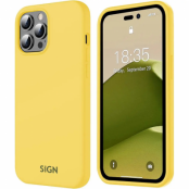 SiGN iPhone 14 Pro Max Skal Liquid Silicone - Gul