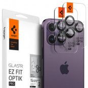 Spigen [2-PACK] iPhone 14 Pro/14 Pro Max Kameralinsskydd i Härdat Glas