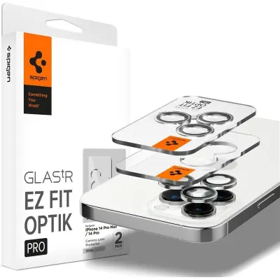 Spigen Glas.tR EZ Fit Optik Pro (iPhone 14 Pro/Pro Max) - Svart