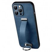 SULADA iPhone 14 Pro Max Mobilskal Kickstand med Wristband - Blå