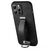 SULADA iPhone 14 Pro Max Mobilskal Kickstand med Wristband - Svart